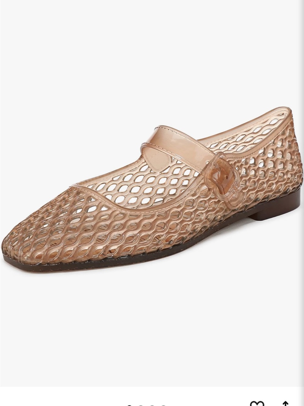 Sam Edelman Women's Nude Jelly Mary Jane Flats